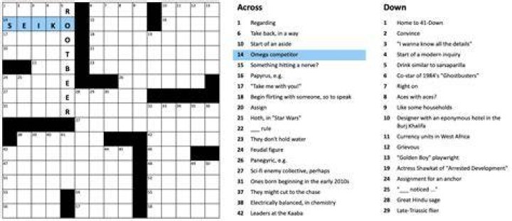 Solved Crossword Clue