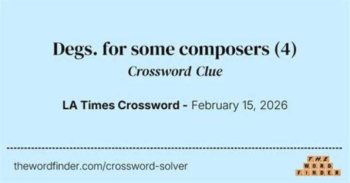 Some advanced degs. Crossword Clue