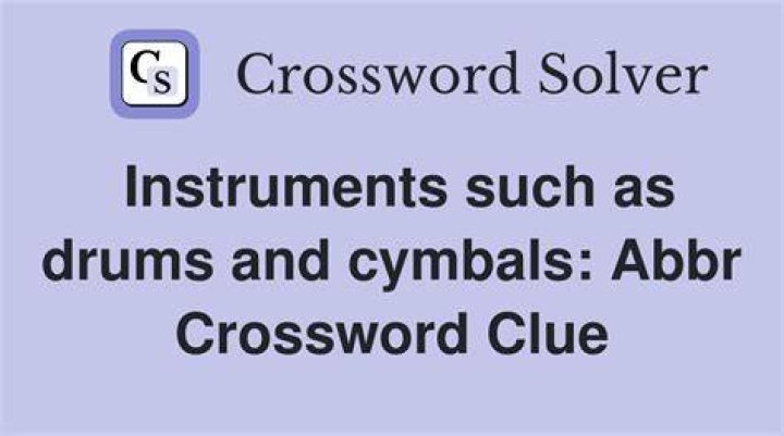 Some cymbals Crossword Clue