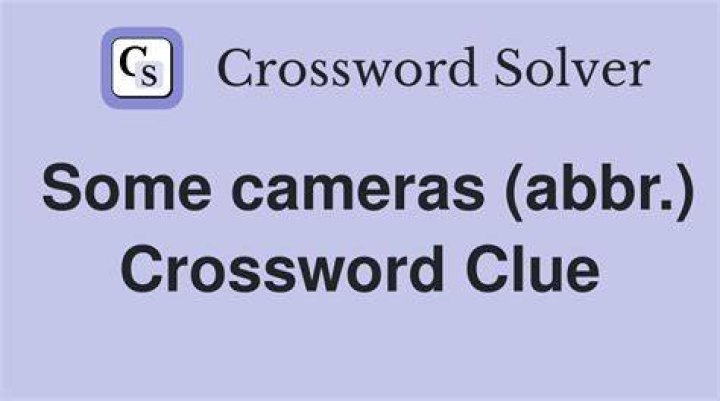 Some pro cameras, for short Crossword Clue