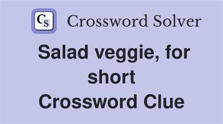 Some salad veggies Crossword Clue