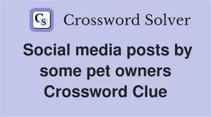 Some social media postings Crossword Clue