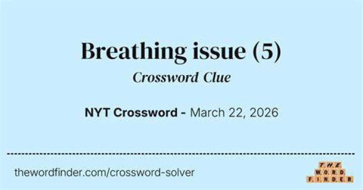 Staggered breathing? Crossword Clue