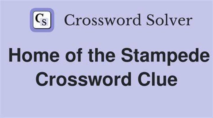 Stampede Crossword Clue