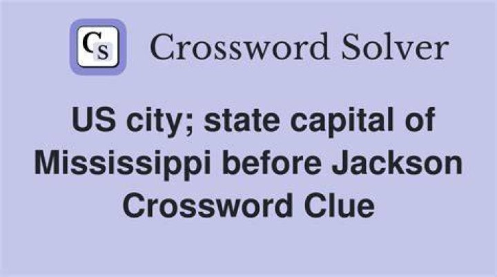 State capital on the Mississippi Crossword Clue
