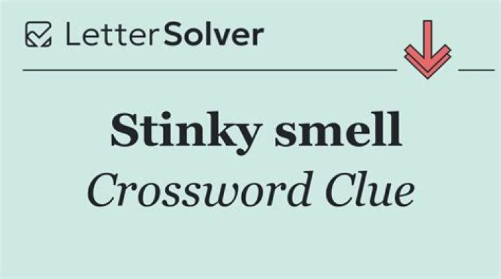 Stinky smells Crossword Clue