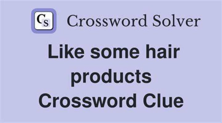Styling products Crossword Clue