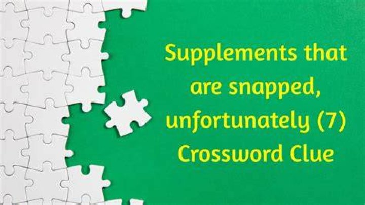 Supplements supplier Crossword Clue