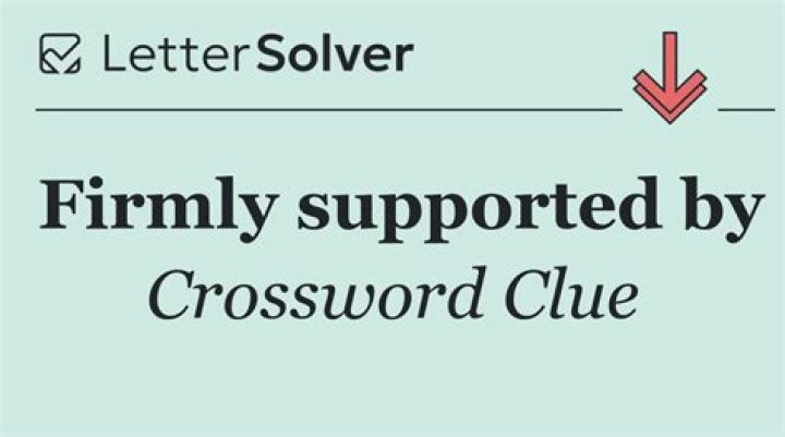 Supported Crossword Clue