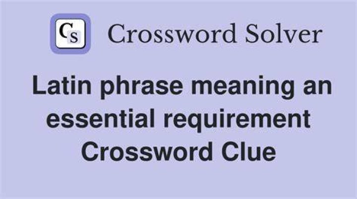 ___ supra (Latin phrase in a scholarly paper) Crossword Clue