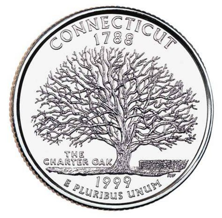 Symbol on the Connecticut state quarter Crossword Clue
