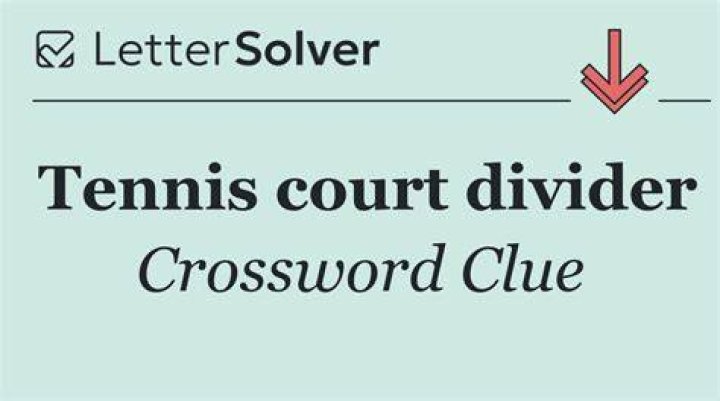 Tennis court divider Crossword Clue