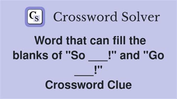 “That so?” Crossword Clue