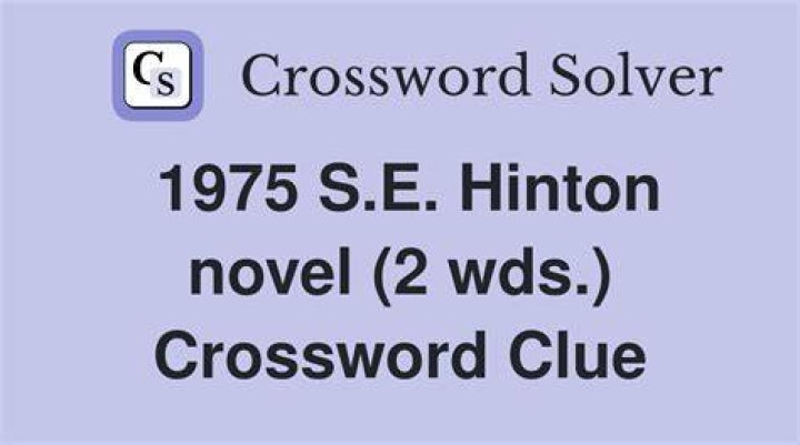 “That __ Then, This Is Now” (1971 S. E. Hinton novel) Crossword Clue