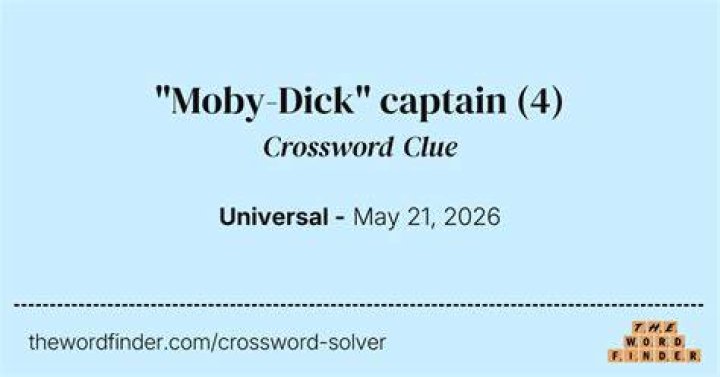 The Spouter in “Moby-Dick,” for one Crossword Clue