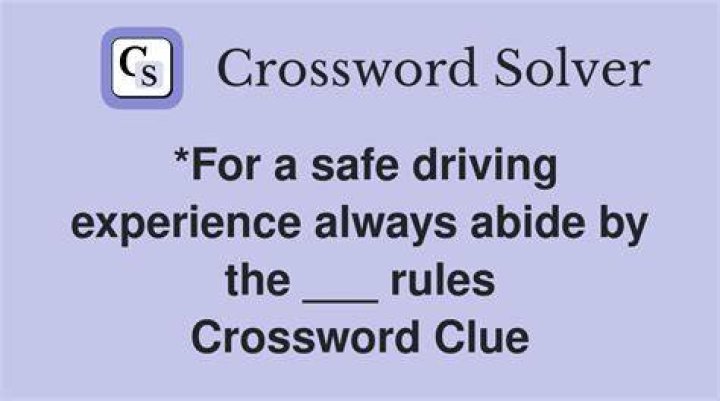Things you might save while driving Crossword Clue