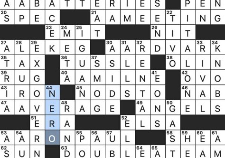 *Three-time Emmy winner for “Breaking Bad” Crossword Clue