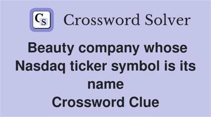 Ticker symbol? Crossword Clue