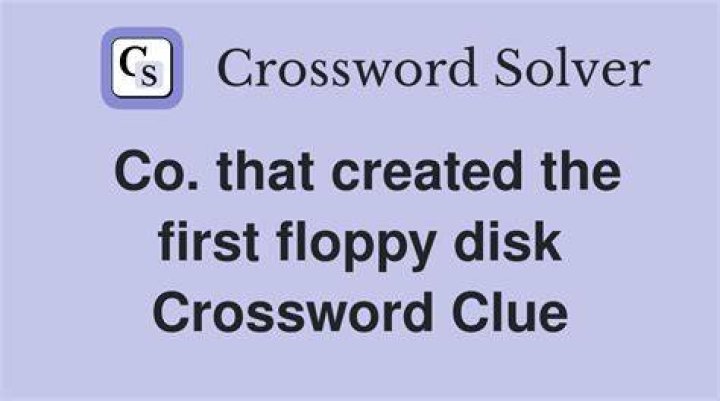 Tiny floppy disk, for “Save” Crossword Clue
