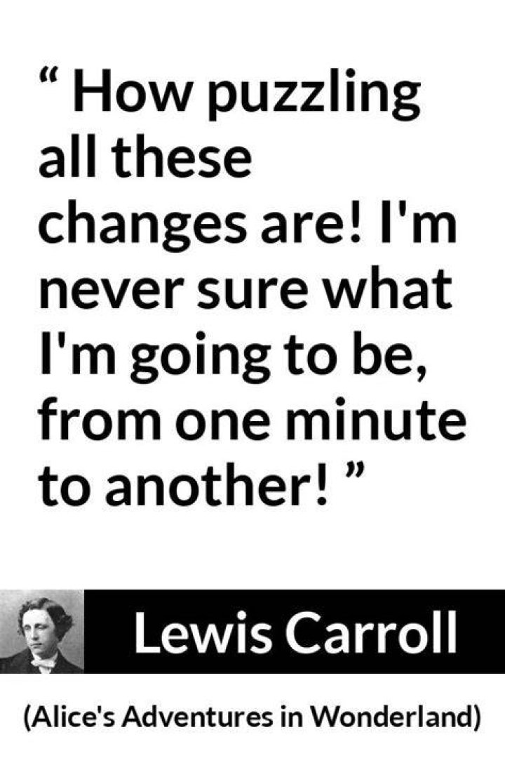 Title literary character who exclaims “How puzzling all these changes are!” Crossword Clue