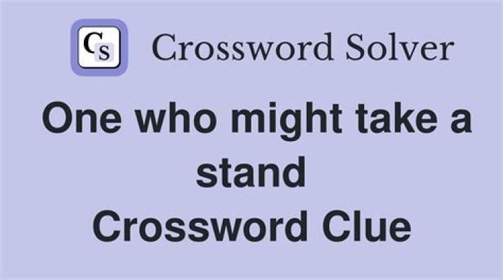 To take this, paradoxically, might signify taking a stand Crossword Clue