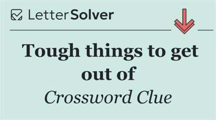Tough spot to get out Crossword Clue