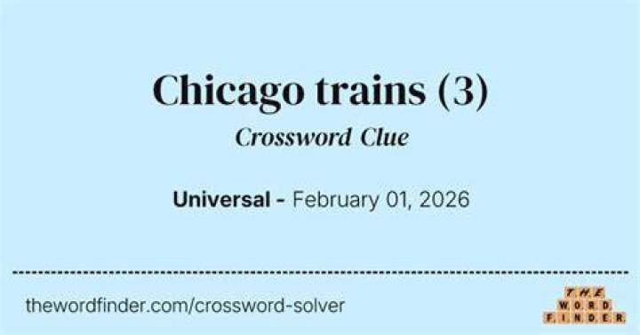 Trains like Chicago’s Crossword Clue