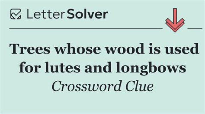 Trees whose wood is used for model airplanes Crossword Clue