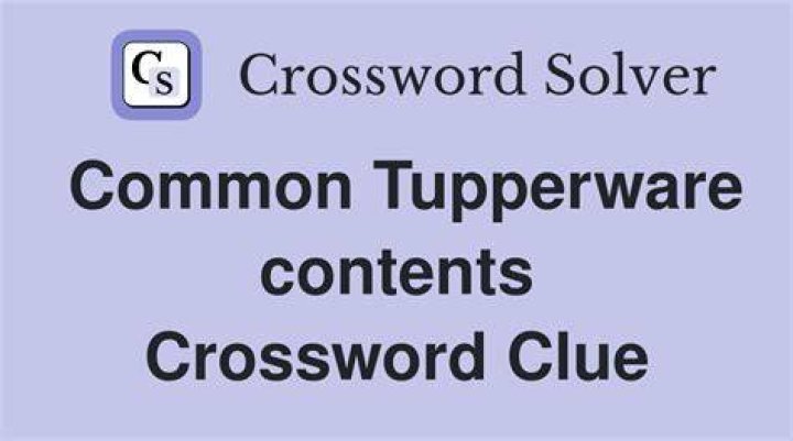 Tupperware stock Crossword Clue