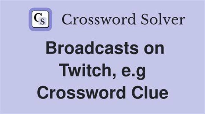 Twitch user, perhaps Crossword Clue