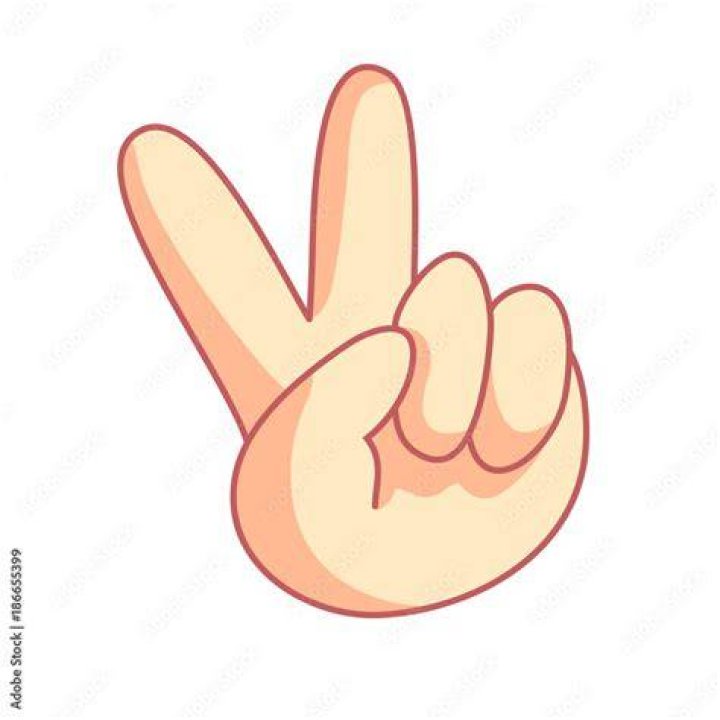 Two-finger victory sign Crossword Clue