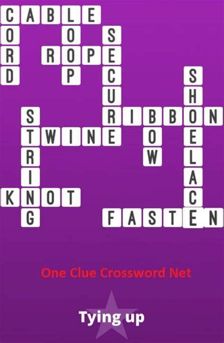 Tying words? Crossword Clue