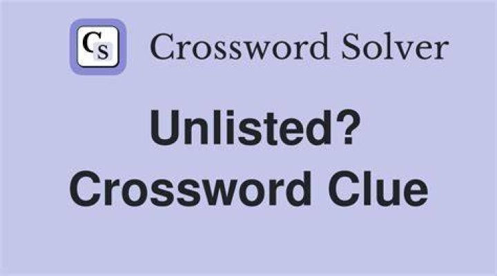 Unlisted Crossword Clue