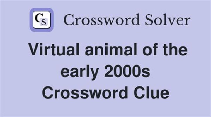 Virtual animal on a once-popular website Crossword Clue