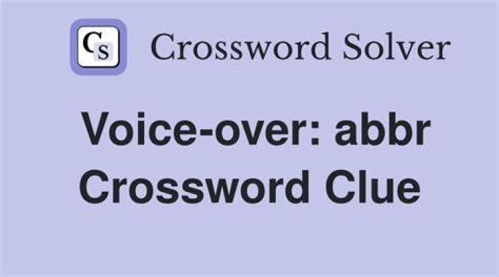 Voice Crossword Clue