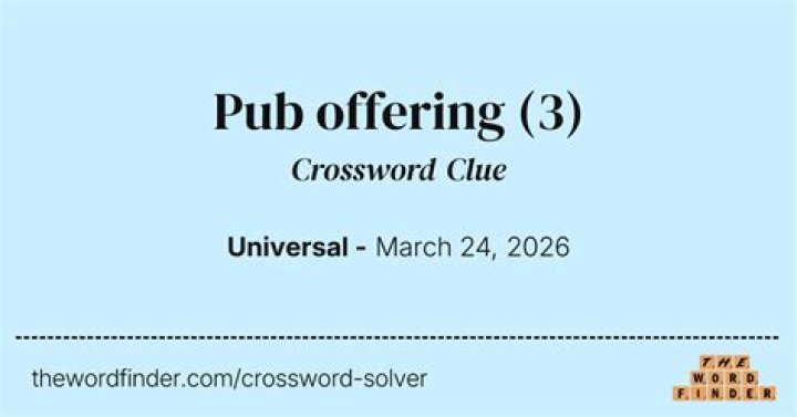 Waterford offering Crossword Clue