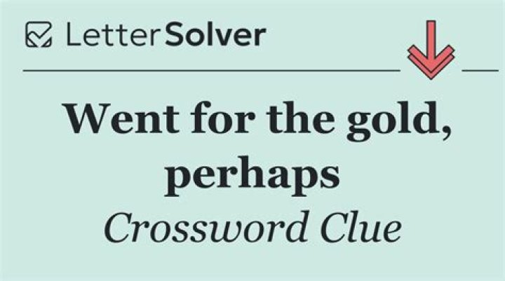 Went green, perhaps? Crossword Clue
