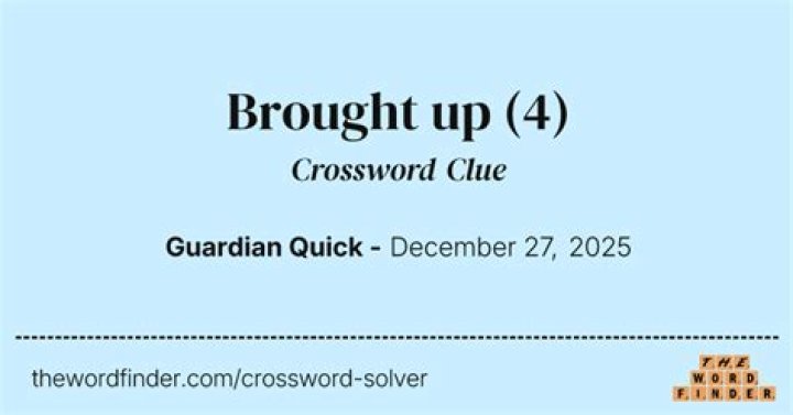 What a hiree should be brought up to Crossword Clue