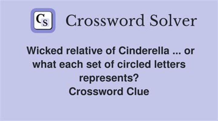 What each set of circled letters is, relative to the first word in its answer Crossword Clue