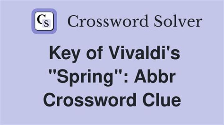 What has new seeds every spring?: Abbr. Crossword Clue
