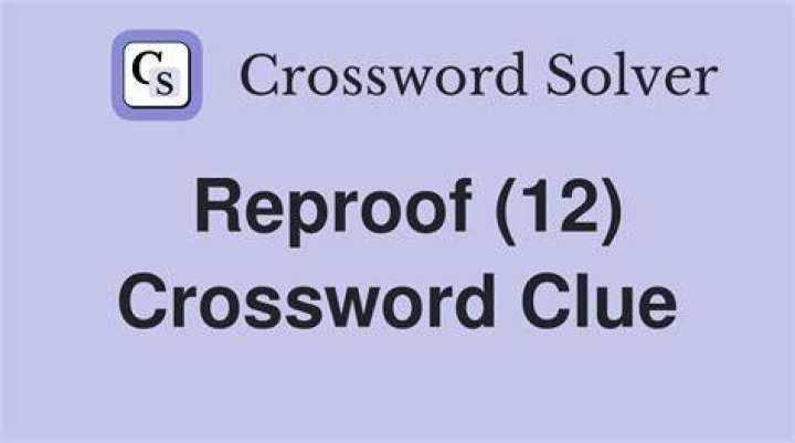 When repeated, a reproof Crossword Clue