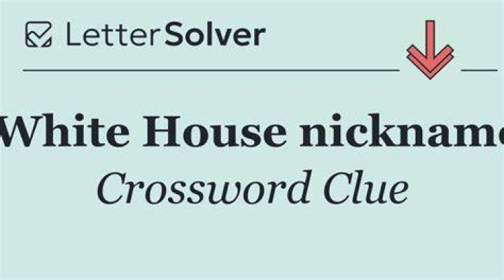 White House V.I.P. Crossword Clue