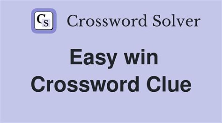 Win easily Crossword Clue