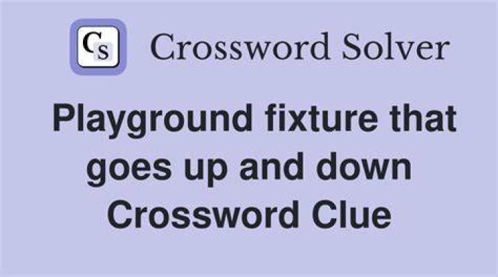 With 104-Down, playground fixture Crossword Clue