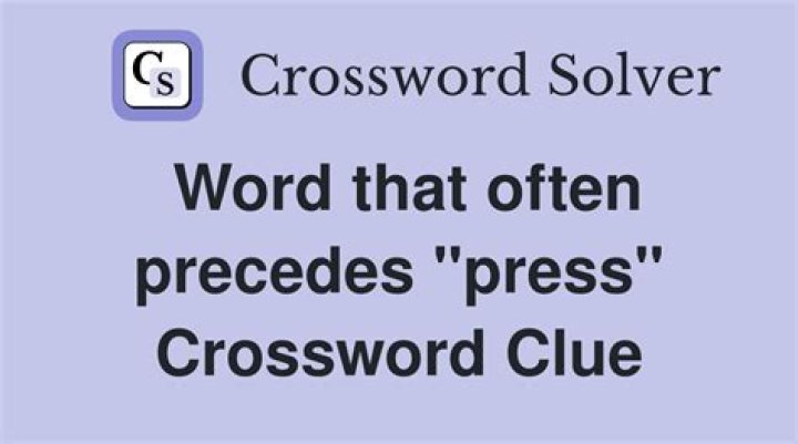Word after press or mess Crossword Clue