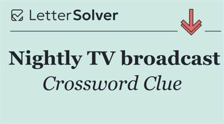 Word in the corner of a TV news broadcast Crossword Clue