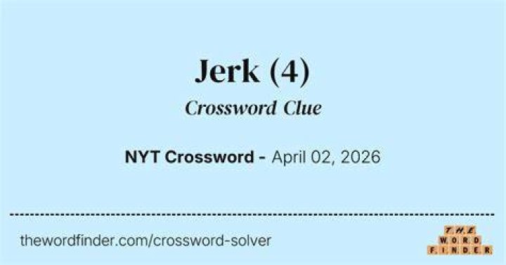 Word with jerk or joint Crossword Clue