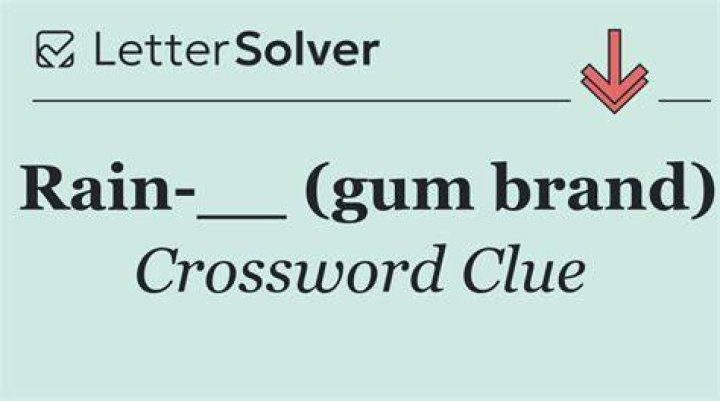 Word with rain or rock Crossword Clue