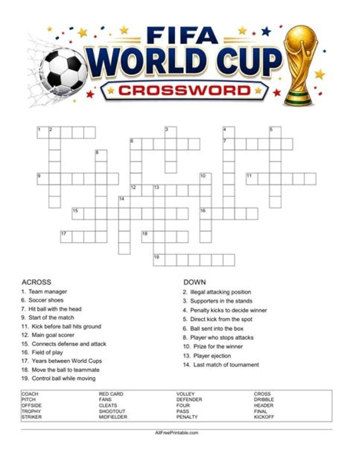 World Cup org. Crossword Clue