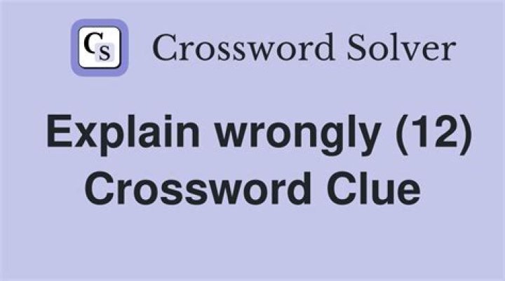Wrongly Crossword Clue